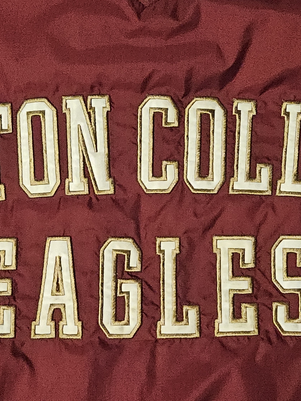 Russell Athletic Burgundy Bedding Cover with White and Gold Lettering